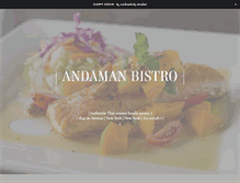 Tablet Screenshot of andamanbistro.com